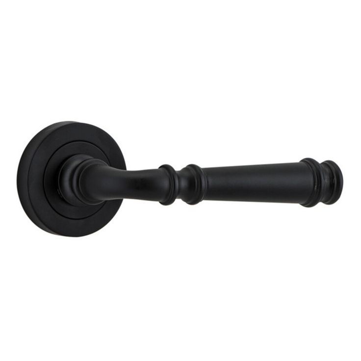 Lever Door Handle on Round Rose - Image 3